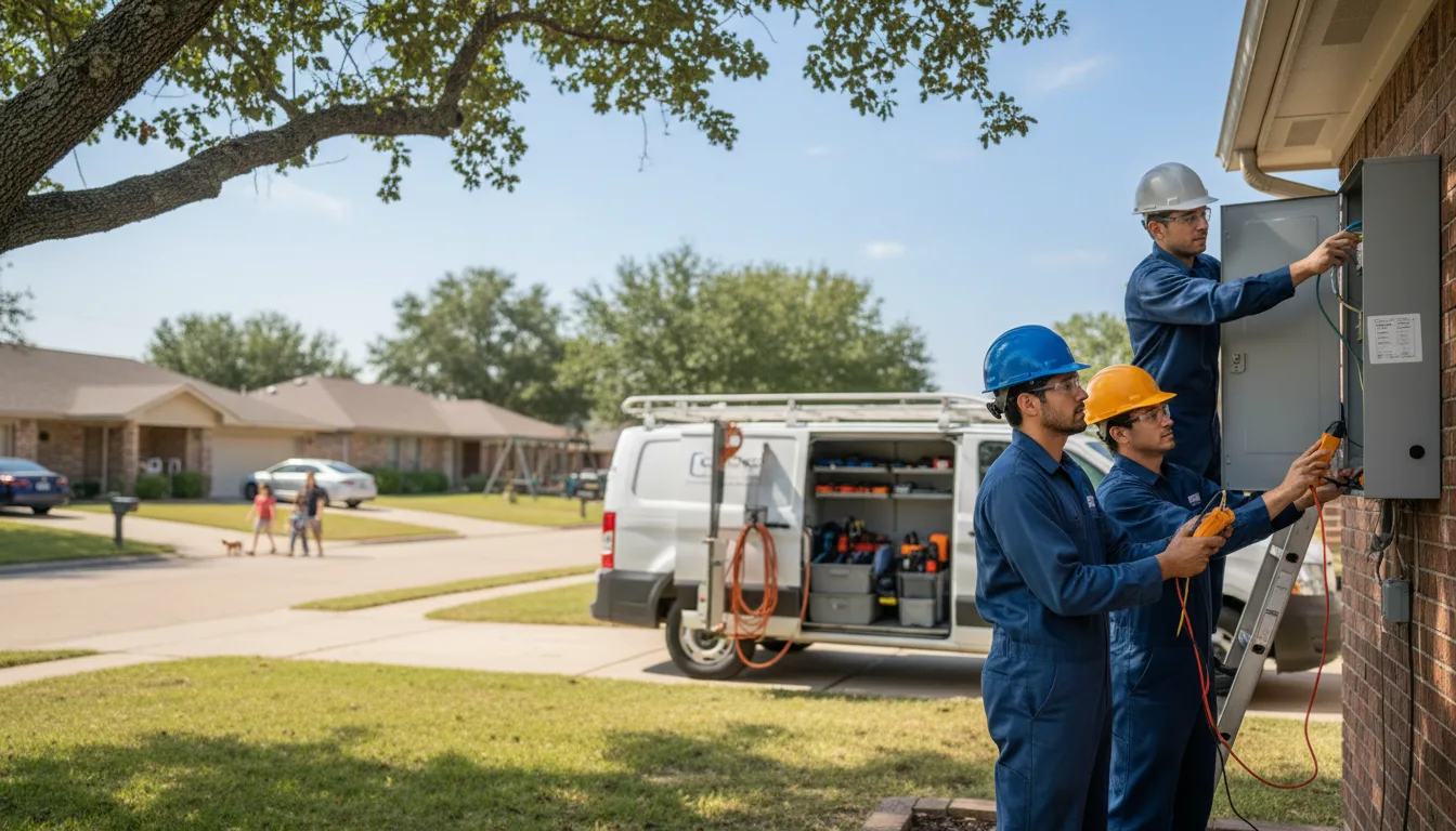 Certified electrician providing emergency electrical services in Hammond, WI